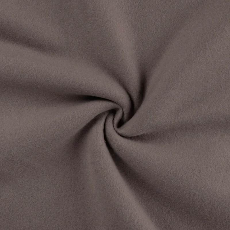 Bio Baumwollfleece GOTS "Dusty Brown”
