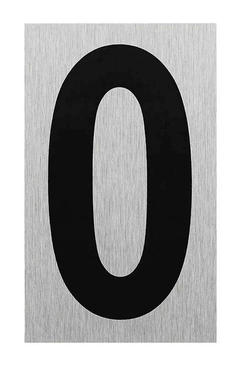 ProPlus SF_972107 Aluminium Türschild "0" 100x60mm Tür Schild