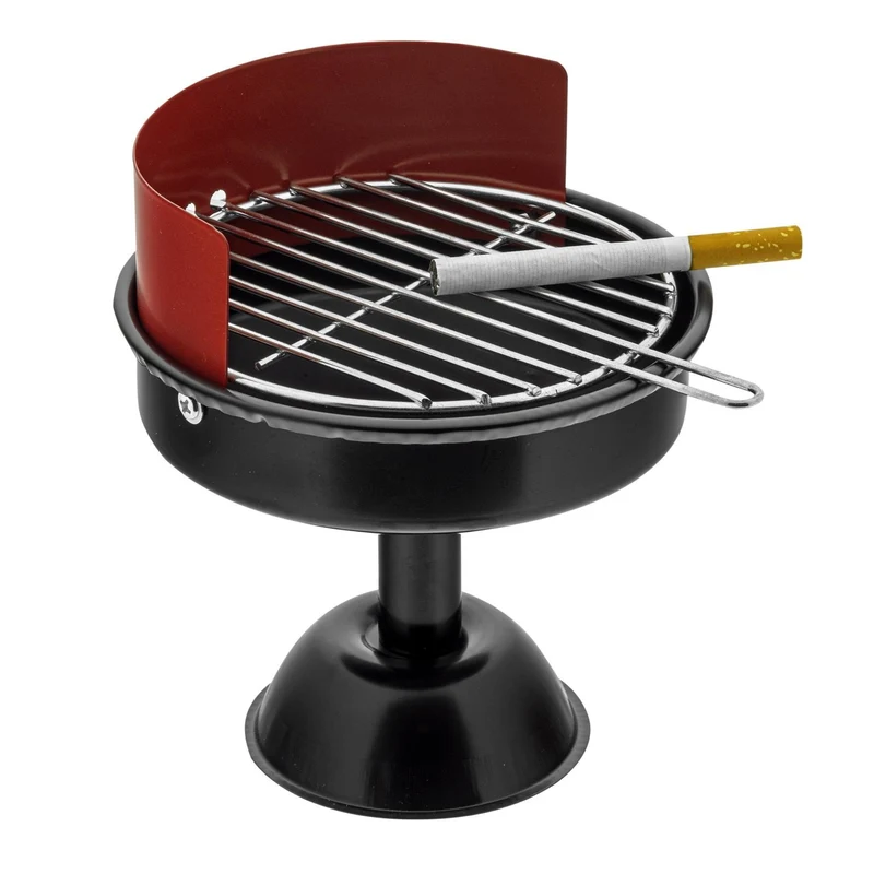 Haushalt International 16053 Aschenbecher im Grill Design Ø13cm Höhe 15cm