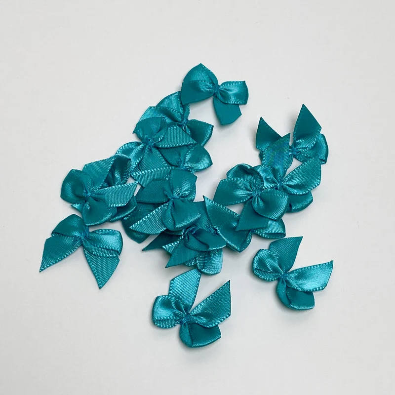 Satin Schleife "Türkis"