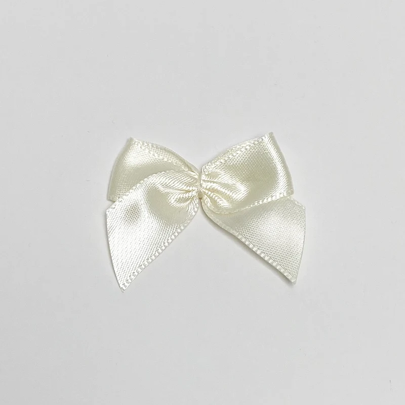 Satin Schleife "Ecru"