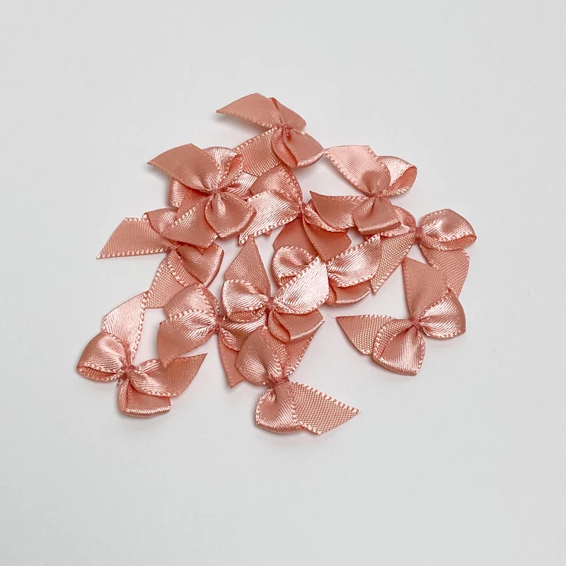 Satin Schleife "Lachs"
