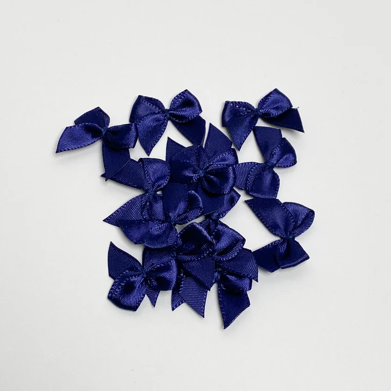 Satin Schleife "Navy"