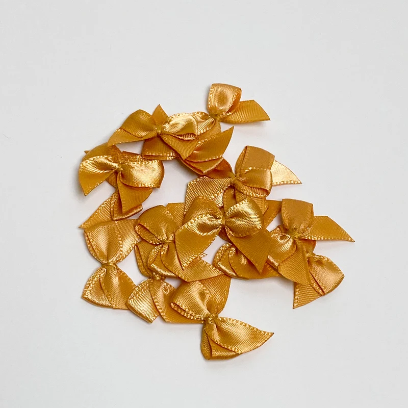 Satin Schleife "Cognac"