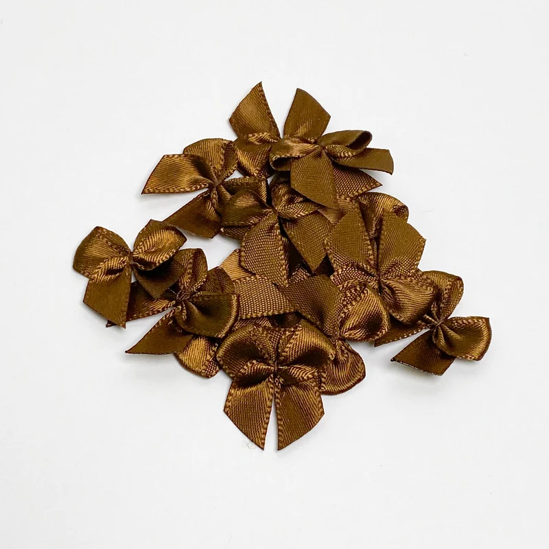 Satin Schleife "Bronze"