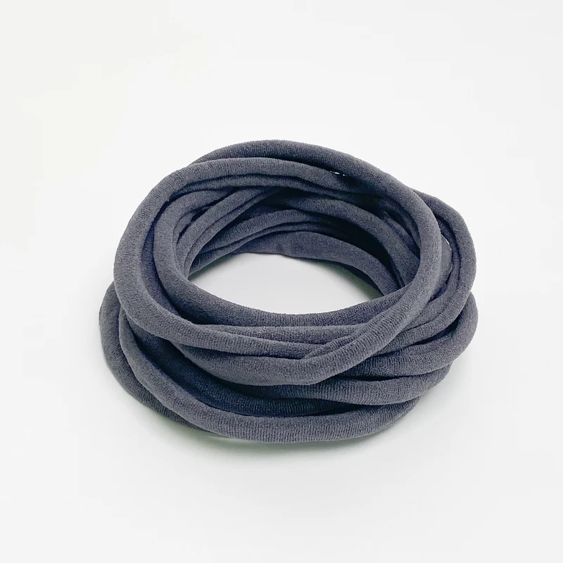 Nylon Haarband "dunkelgrau"