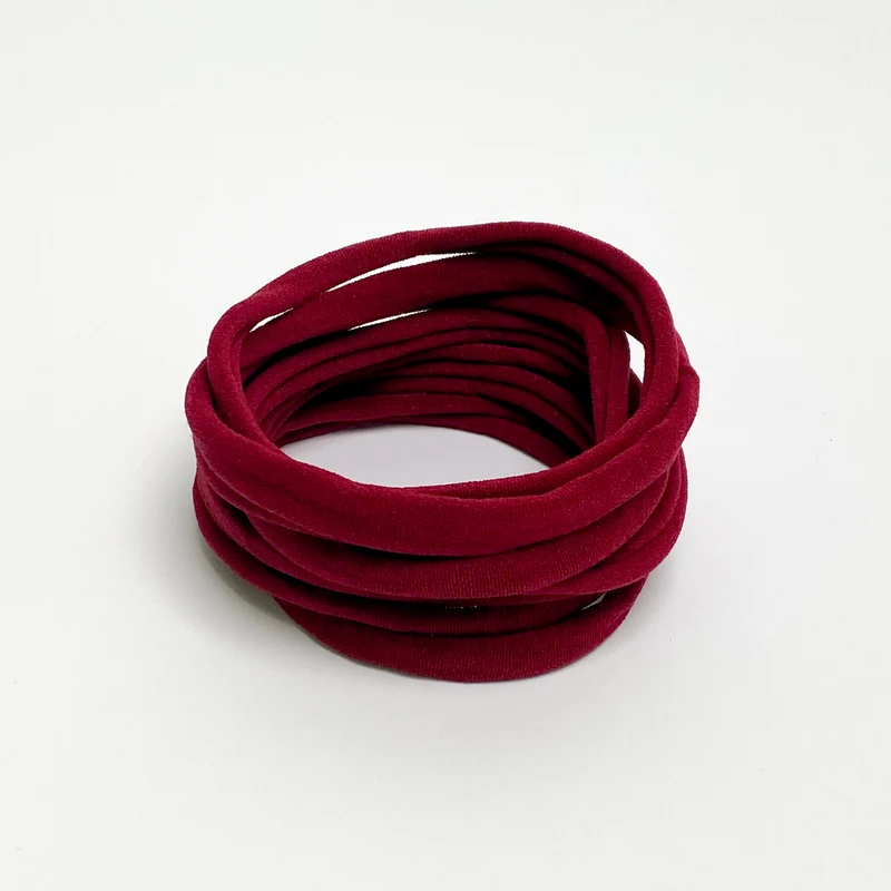 Nylon Haarband "bordeaux"
