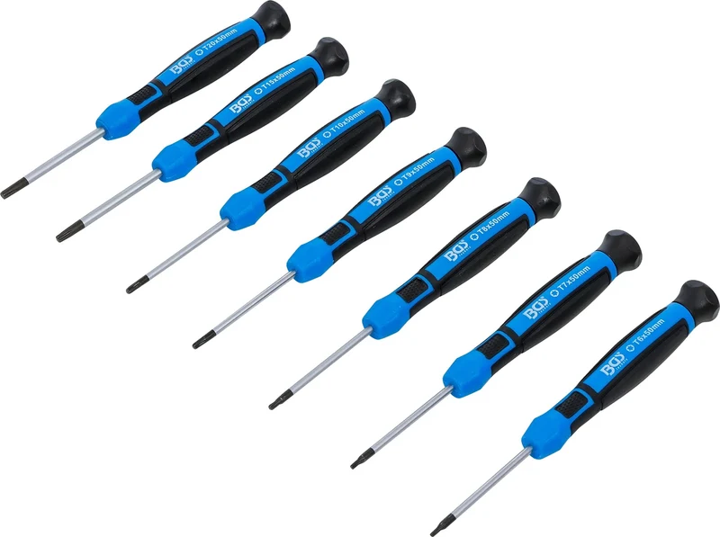 BGS 4880 Satz Präzisions Schraubendreher T-Profil (für Torx) 7 teilig