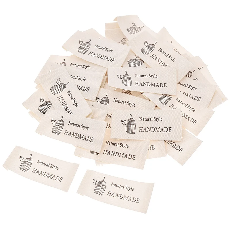 Handmade Baumwoll-Label (10er-Pack)