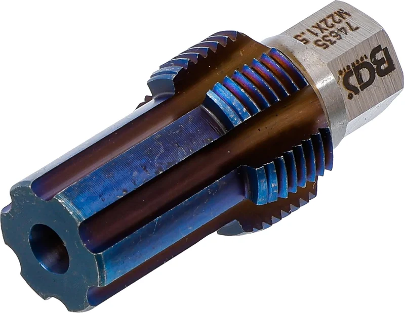 BGS 74635 Gewindeschneider mit Führungsbolzen für Temperatursensoren M22 x 1,5