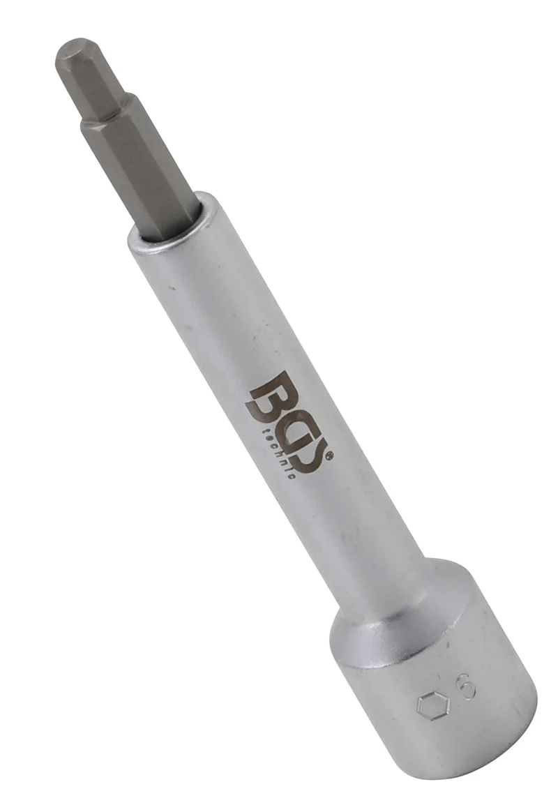 BGS 2087-H6 Bit-Einsatz Antrieb Innenvierkant 12,5mm (1/2") Innensechskant 6mm
