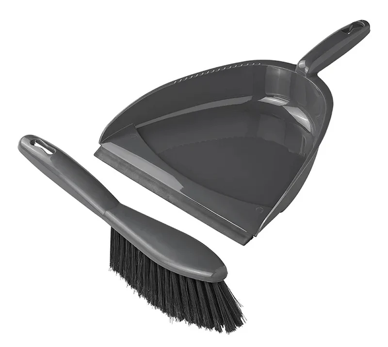 ProPlus 370394 Schaufel und Besen Kehrgarnitur Feger Kehrblech Camping Haushalt