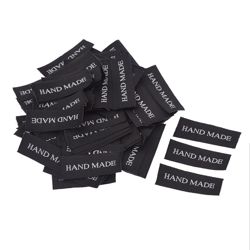 Handmade Label schwarz (10er-Pack)