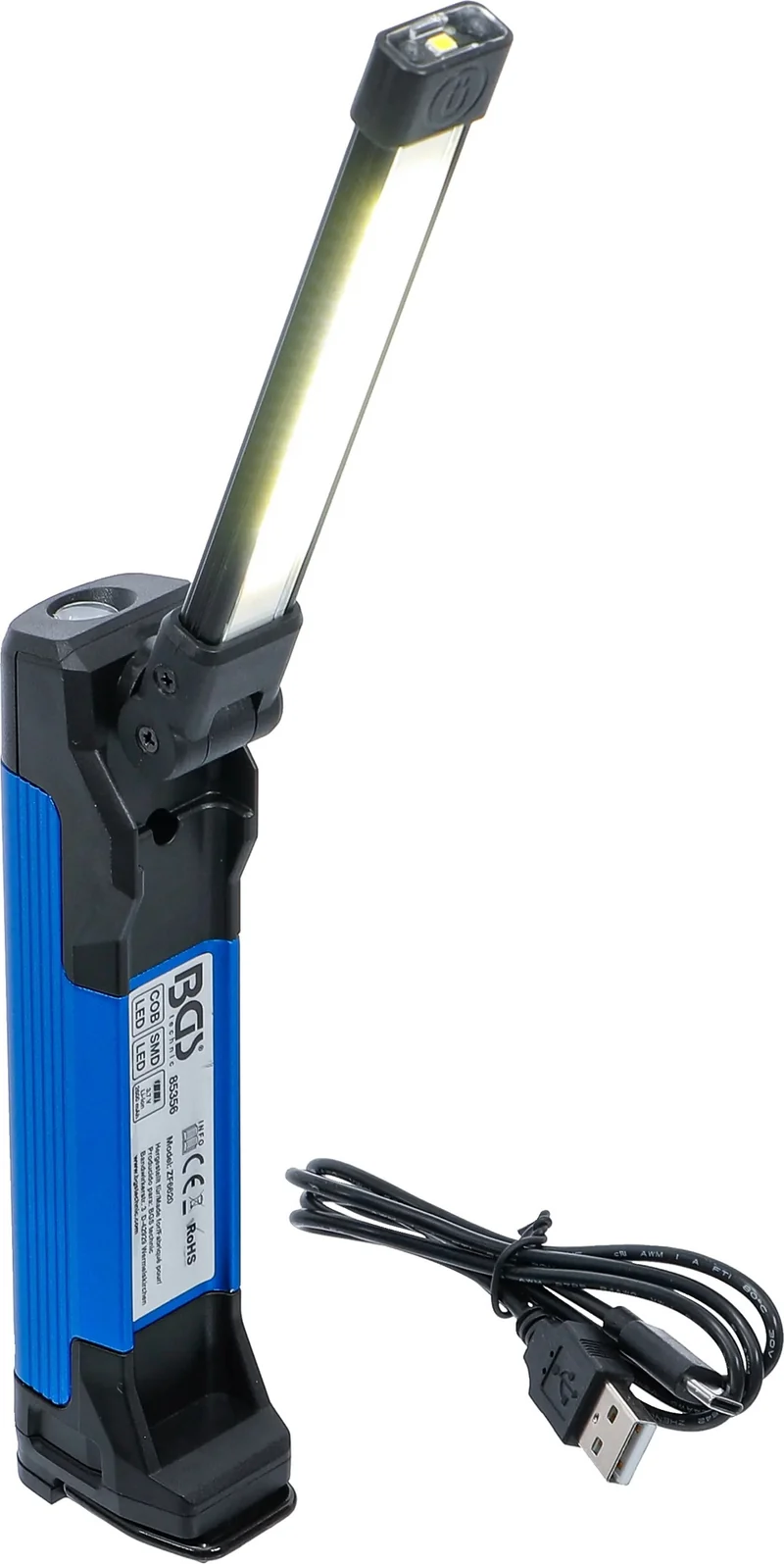 BGS 85356 Akku Knicklampe mit COB-LED 4 Watt Knickleuchte Arbeitslampe