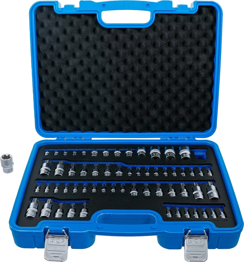 BGS 5135 Satz Biteinsätze Steckschlüsseleinsätze E-Profil T-Profil Torx mit/ohne Bohrung TP-Profil Torx Plus