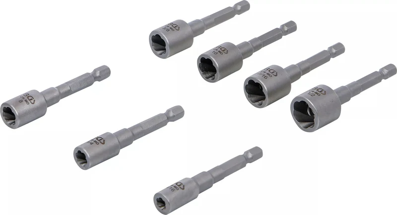 BGS 74562 Satz Ausdreher für Schrauben Muttern Antrieb 6,3mm (1/4") für Bohrmaschinen
