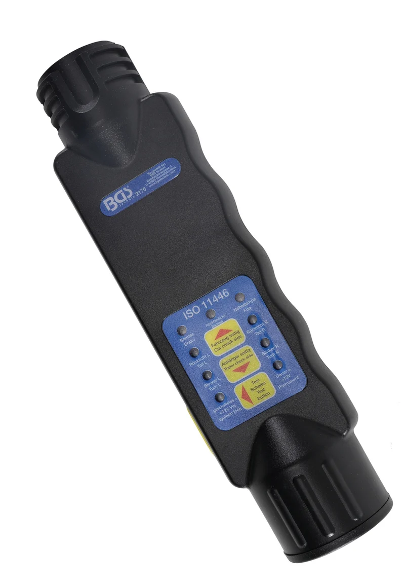 BGS 2175 Tester für Steckverbindungen von Anhängern und Zugfahrzeugen 13 polig