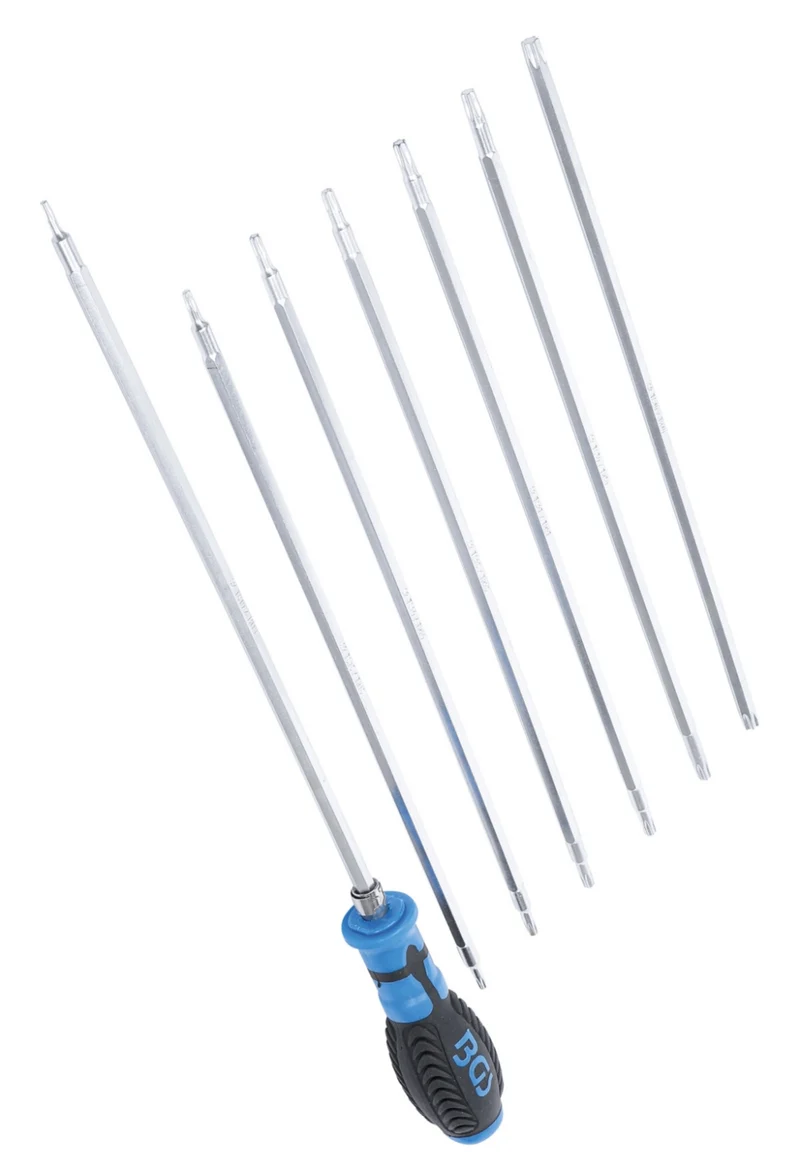 BGS 2326 Satz Schraubendreher mit Wechselklingen TORX T-Profil / TORX T-Profil mit Bohrung 8-teilig