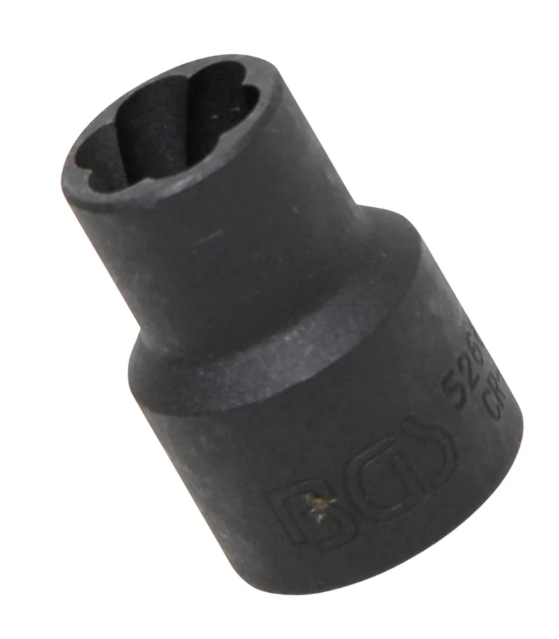 BGS 5266-12 Steckschlüsseleinsatz Spiralprofil Schraubenausdreher SW 12mm Antrieb 12,5mm (1/2")