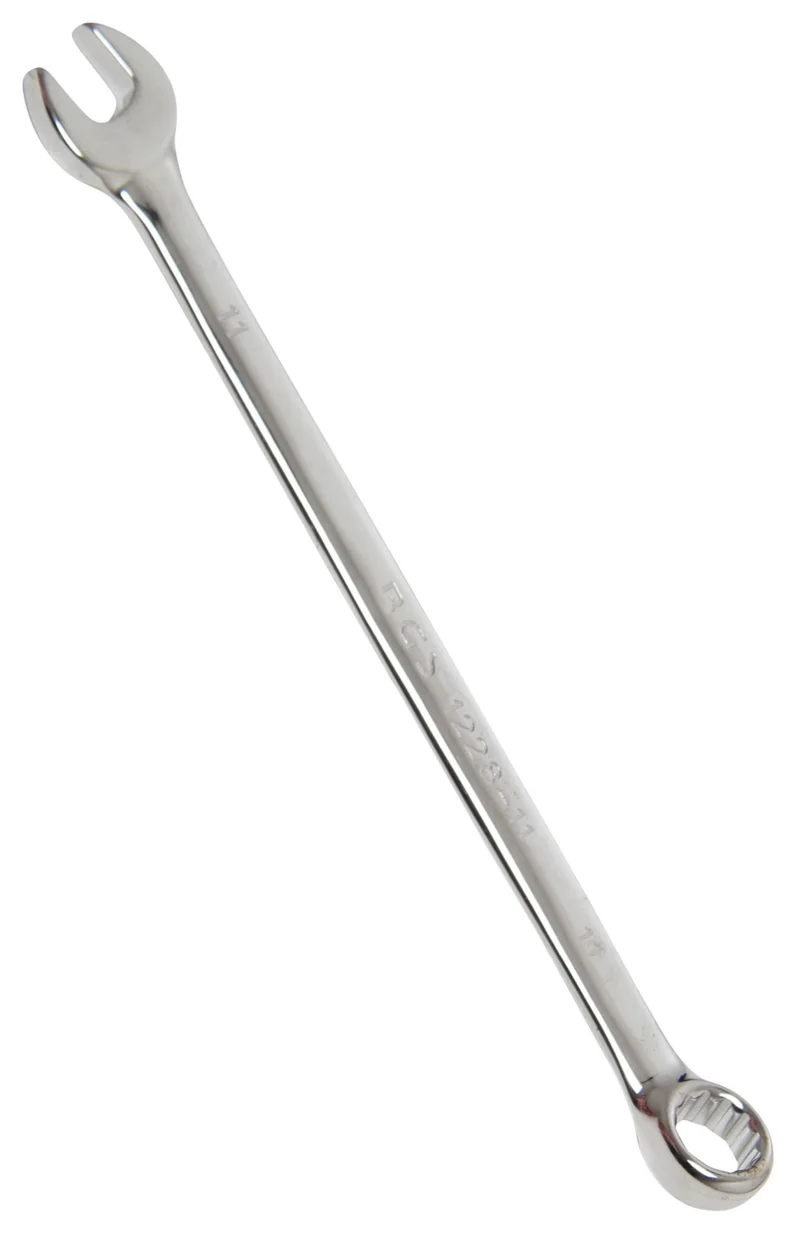 BGS 1228-11 Ringmaulschlüssel extra lang SW 11mm metrisch kalt geschmiedet hochglanz