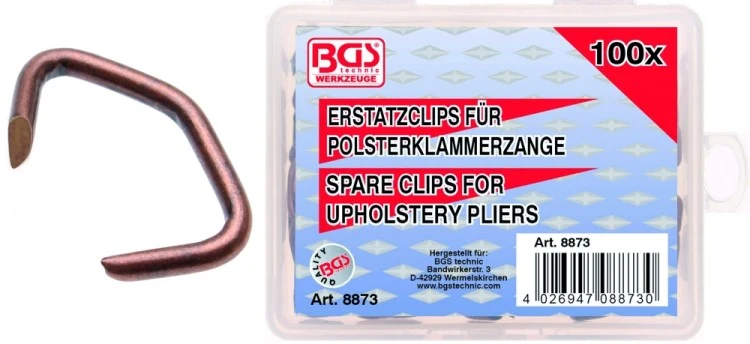 BGS 8873 Sortiment Polsterklammern 100 Stück