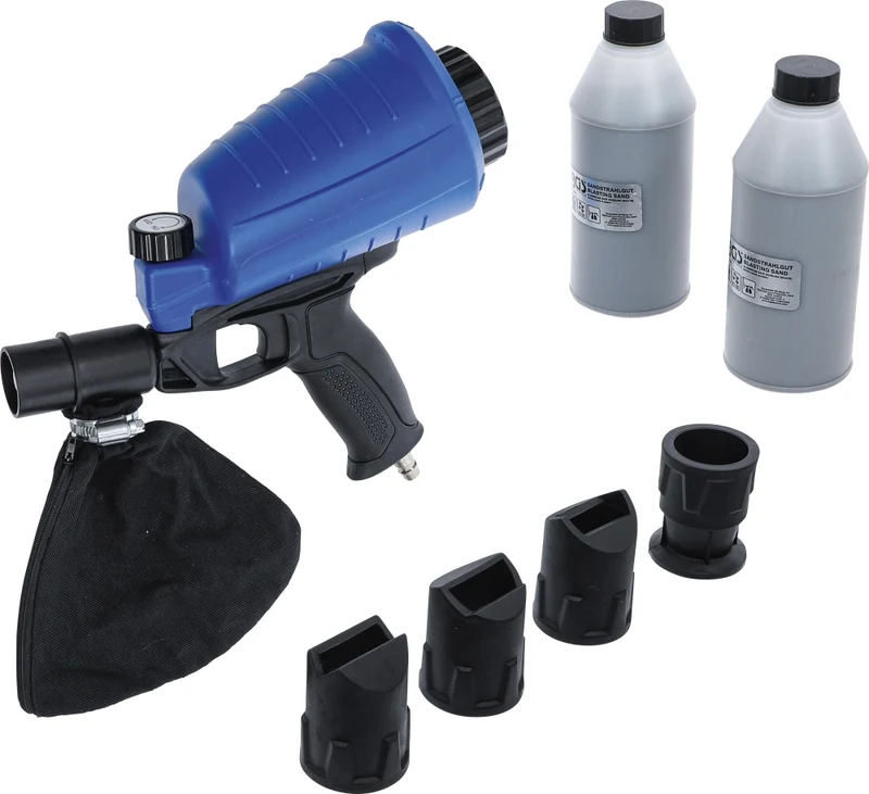 BGS 70057 Druckluft Sandstrahlpistole inkl. Zubehör 3 teilig