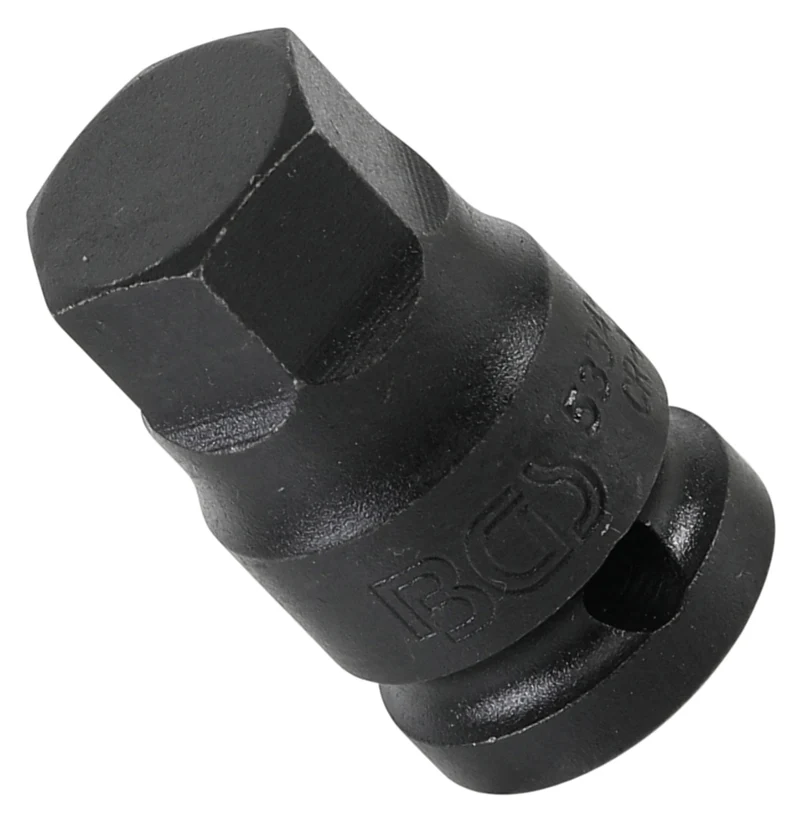 BGS 5334-H19 Kraft Bit Einsatz Innensechskant HX19 19mm Antrieb Innenvierkant 12,5 mm (1/2")