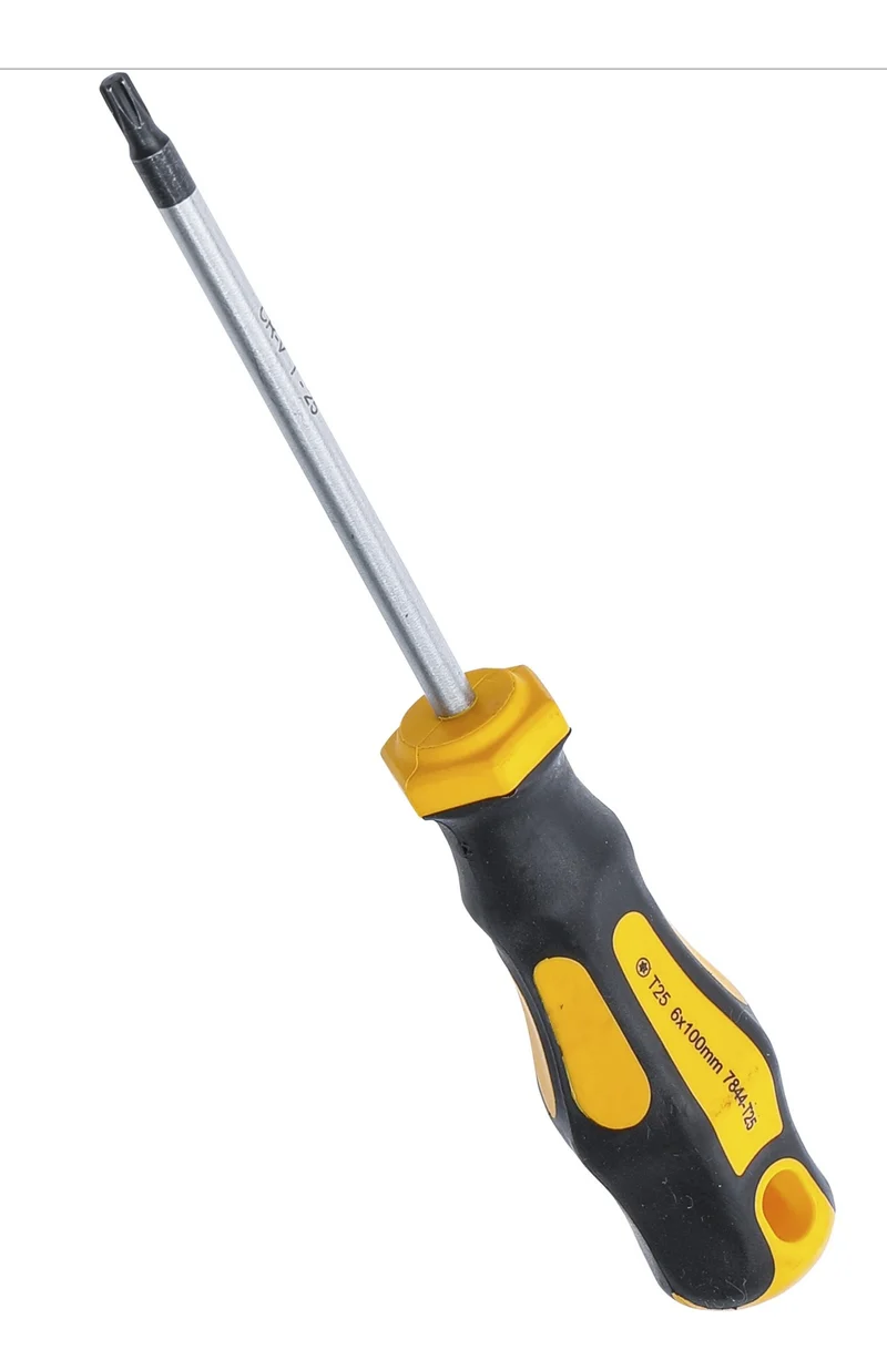 BGS DIY 7844-T25 Schraubendreher Abtrieb T-Profil (für Torx) T25 Klingenlänge 100mm