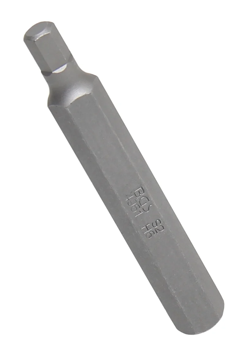 BGS 4961 Bit Nuss Stecknuss Innensechskant 6mm HX6 Länge 75mm Antrieb Außensechskant 10mm (3/8")