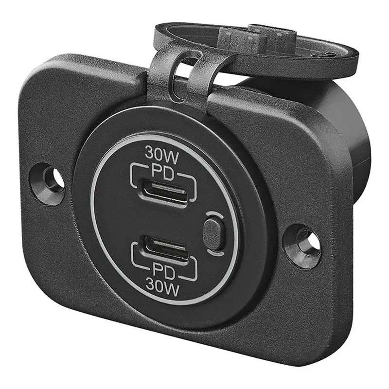 ProPlus 450416V02 USB Schnellladegerät Einbau Typ C 2-fach 12/24V 3A Modell 1