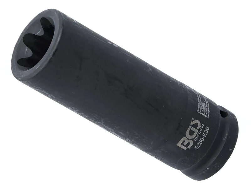 BGS 5250-E30 Impact Nuss E30mm E-Profil lang/tief Antrieb 20mm (3/4") für Schlagschrauber