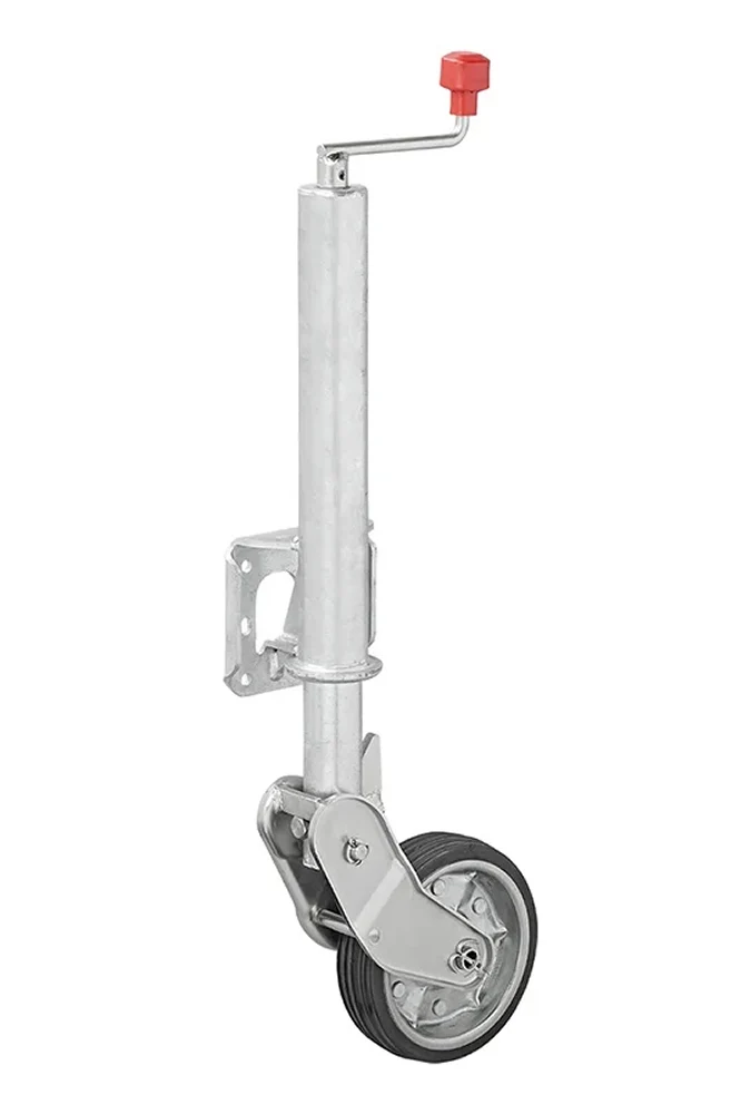 ProPlus 341505V04 Stützrad 60mm Stahlfelge mit Vollgummireifen 200x50mm klappbar 500kg
