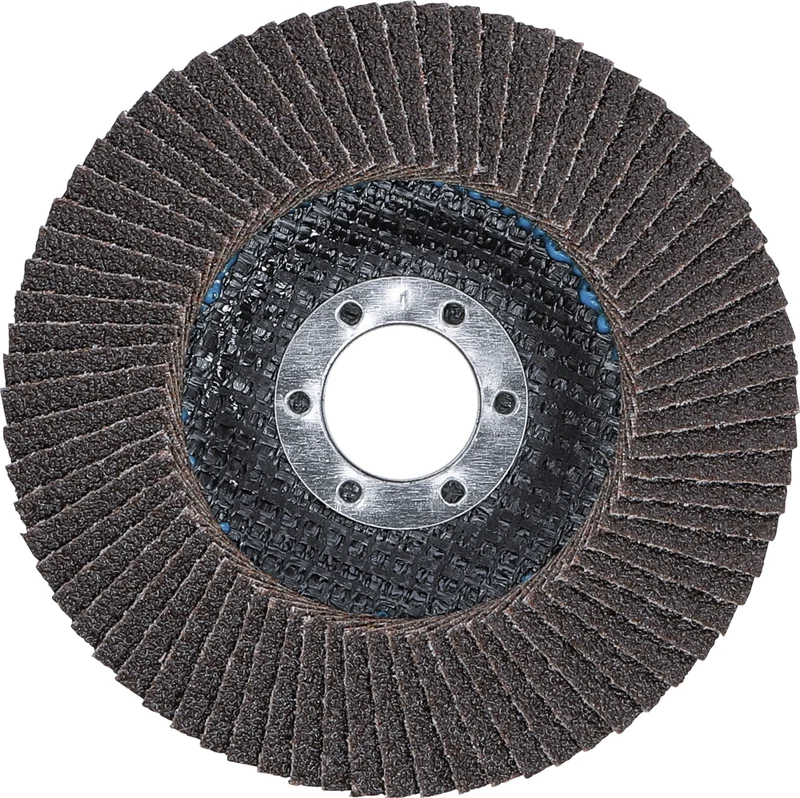 BGS 3973 Fächer Schleifscheibe Ø 115mm K 60 für Winkelschleiferbetrieb