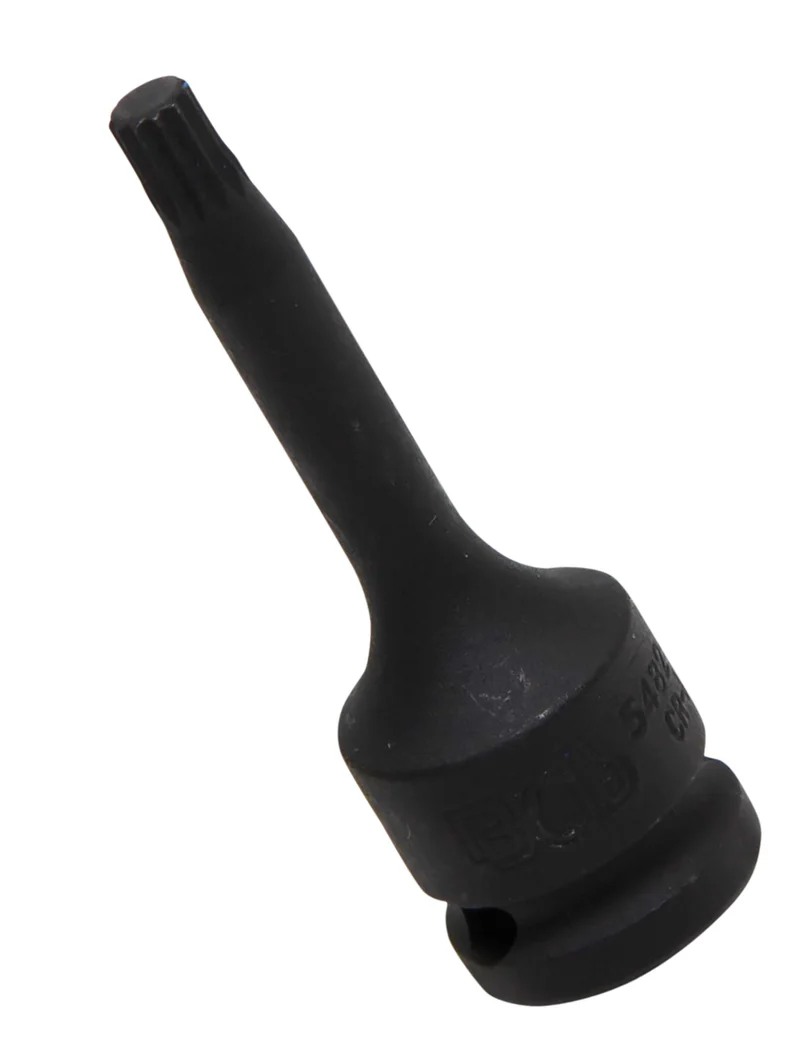 BGS 5482-M8 Kraft Biteinsatz Innenvielzahn XZN Einsatz M8 Länge 75mm Antrieb 12,5mm (1/2")