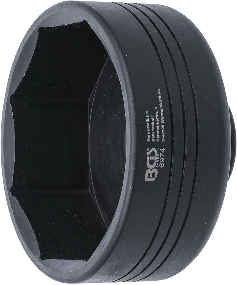 BGS 6974 Schlüssel für Achskappen Achtkant für BPW 16t Anhängerachskappen SW 110mm