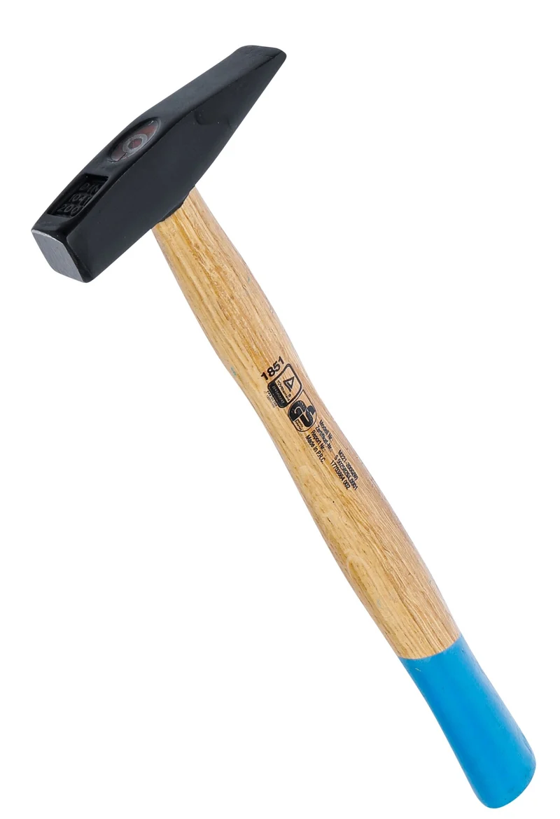 BGS DIY 1851 Schlosserhammer Holzstil DIN 1041 Kopfgewicht 200g