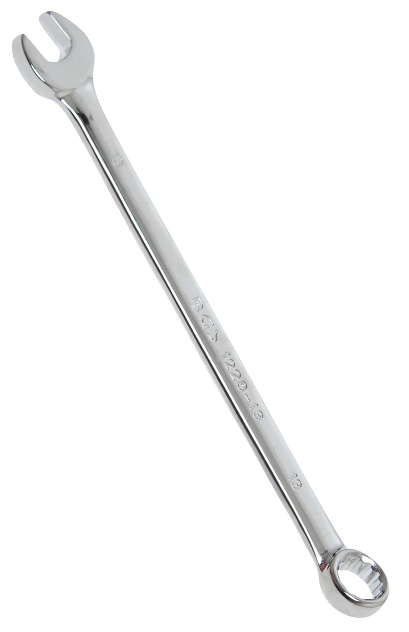 BGS 1228-13 Ringmaulschlüssel extra lang SW 13mm metrisch kalt geschmiedet hochglanz