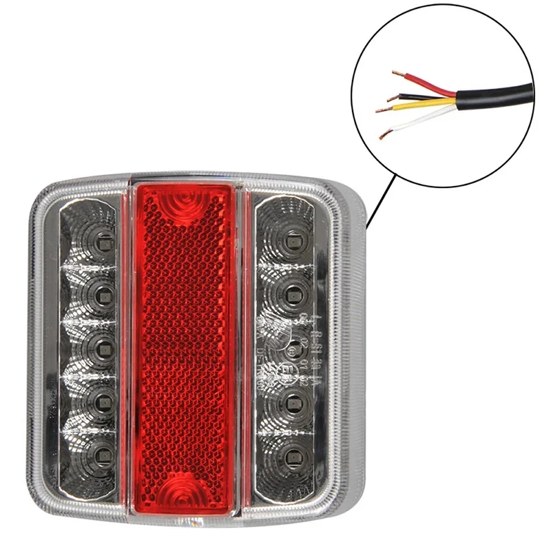 ProPlus 343604 Rückleuchte 95 x 106mm 4 Funktionen 14 LED für Anhänger Wohnwagen