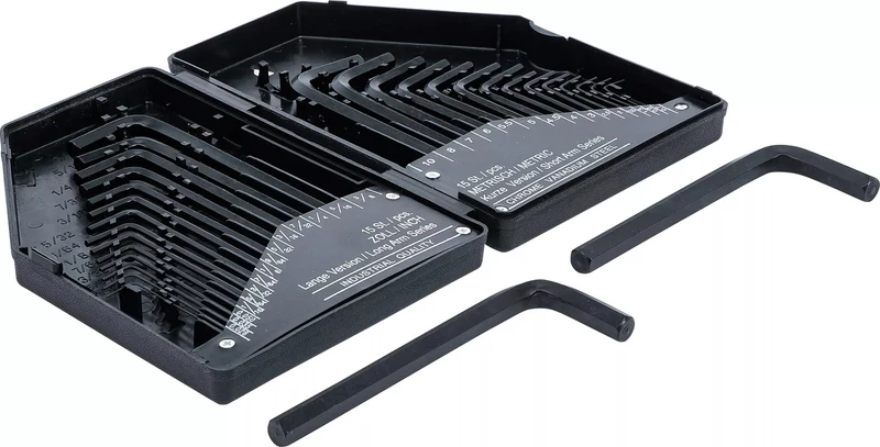 BGS DIY 810 Satz Innensechskant Winkelschlüssel Zoll + metrisch 30 teilig
