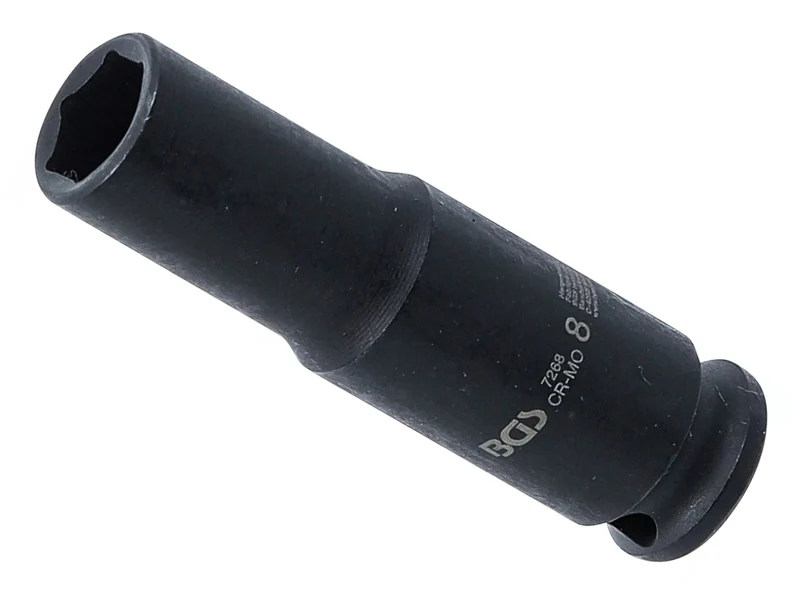 BGS 7268 Kraft Steckschlüsseleinsatz Sechskant tief Antrieb 6,3mm (1/4") SW 8mm