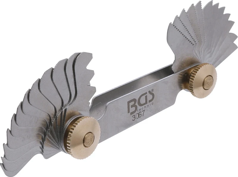 BGS 3067 Gewindelehre Gewindeschablone metrisch 24 Blatt Steigung 0.25-6.0