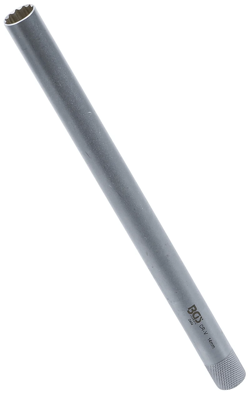 BGS 2404 Zündkerzen Einsatz Zwölfkant SW 14mm extra lang Antrieb 10mm (3/8")