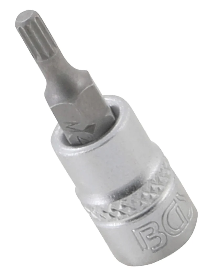 BGS 5105-M4 Biteinsatz Innenvielzahn XZN Einsatz M4 Länge 38mm Antrieb 6,3mm (1/4")