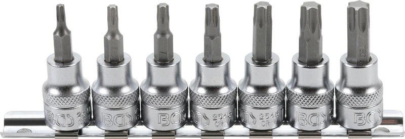 BGS 5108 Bitsatz für Torx T-Profil T15 - T50 Antrieb 10mm (3/8") 7 teilig
