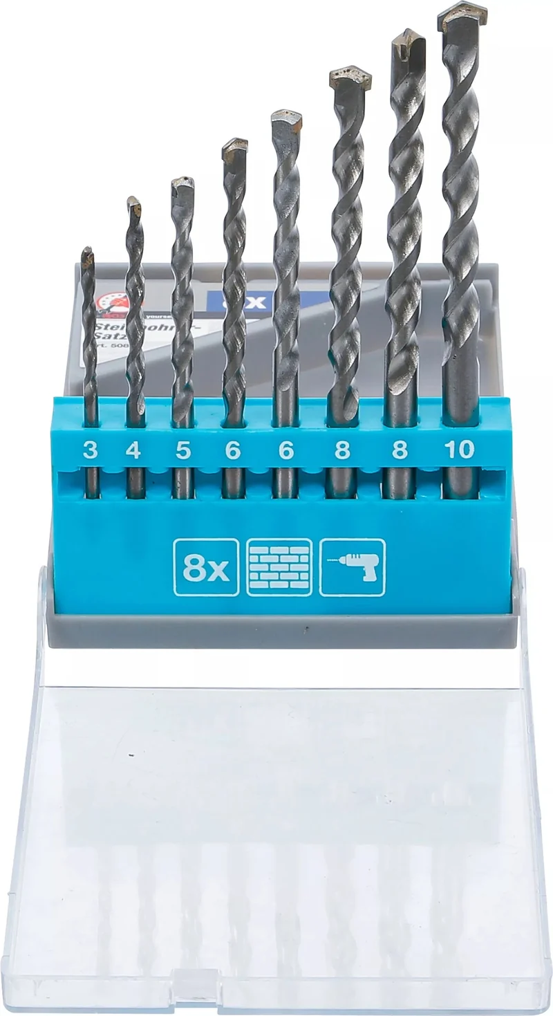 BGS DIY 50806 Satz Steinbohrer 3-10mm 8 teilig