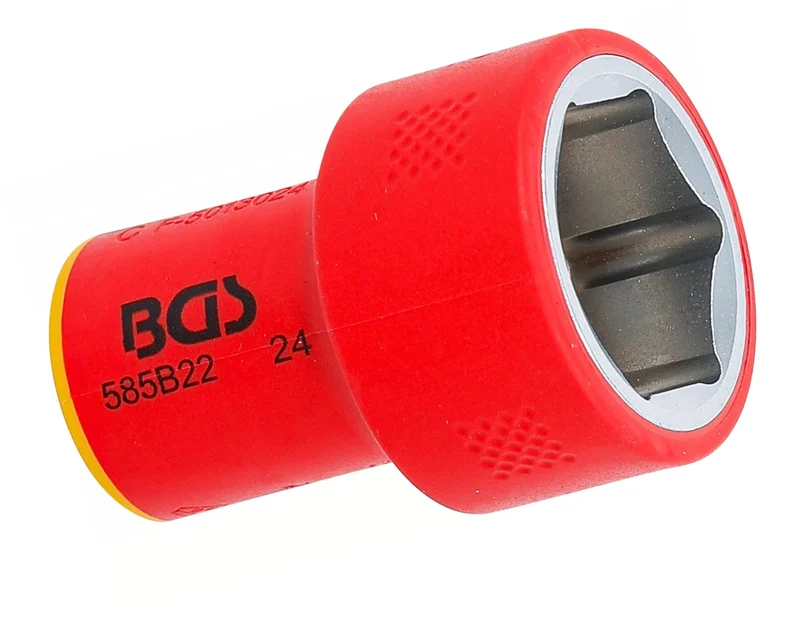BGS 35881 VDE Steckschlüsseleinsatz Sechskant 10mm (3/8") SW 22mm