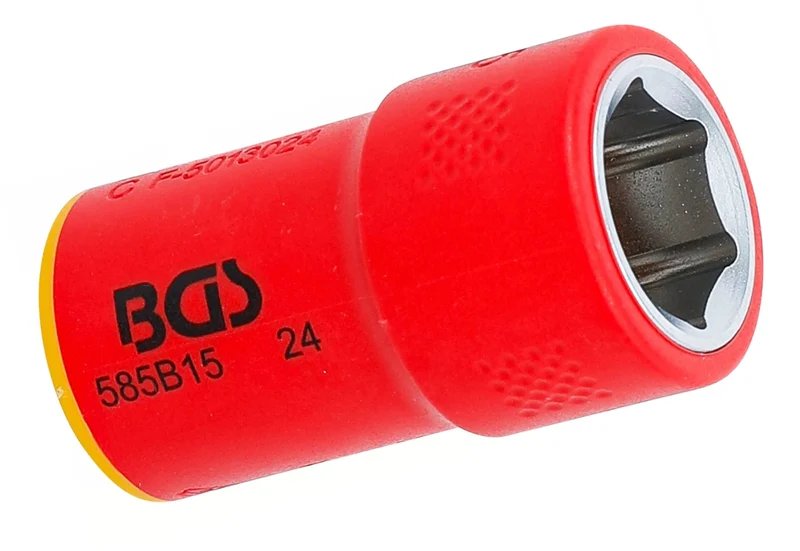 BGS 35875 VDE Steckschlüsseleinsatz Sechskant 10mm (3/8") SW 15mm