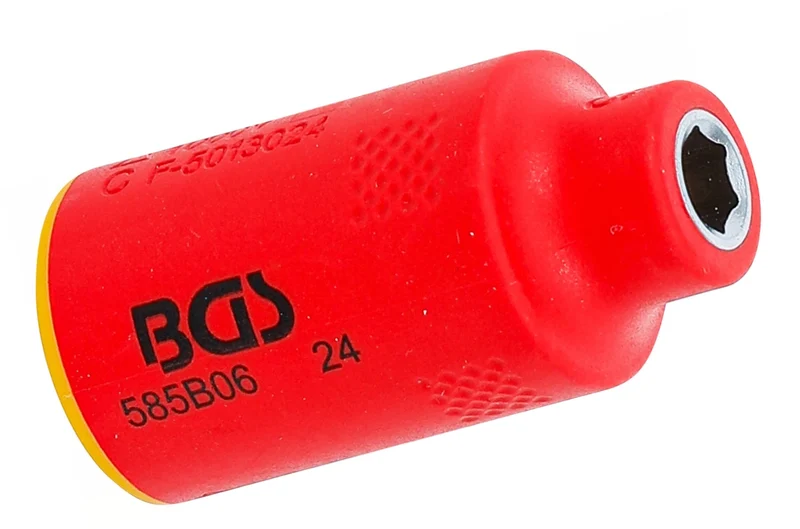 BGS 35868 VDE Steckschlüsseleinsatz Sechskant 10mm (3/8") SW 6mm