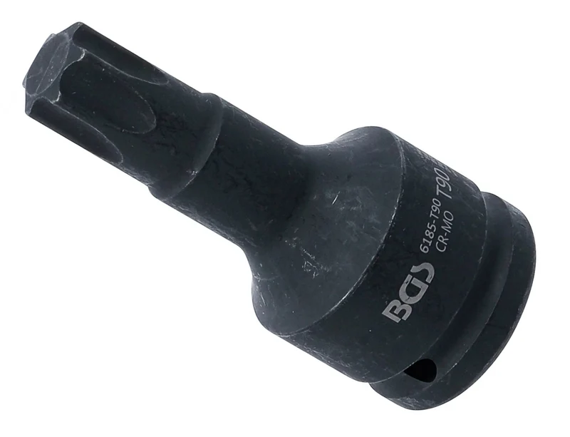 BGS 6185-T90 Kraft Biteinsatz Länge 100mm Antrieb Innenvierkant 20mm (3/4") T-Profil (für Torx) T90