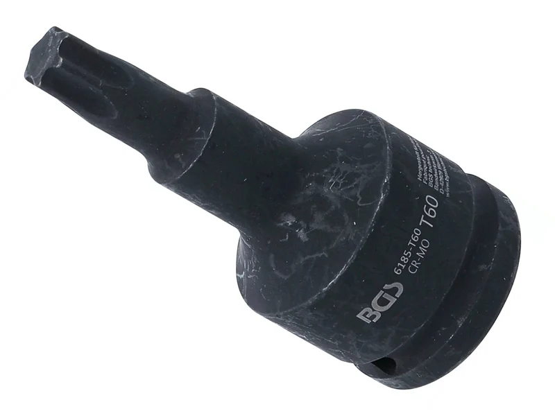 BGS 6185-T60 Kraft Biteinsatz Länge 100mm Antrieb Innenvierkant 20mm (3/4") T-Profil (für Torx) T60